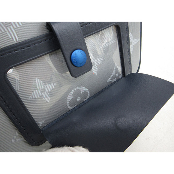 LOUIS VUITTON Monogram Satellite Alpha Clutch Bag Pouch Silver - Picture 9 of 9